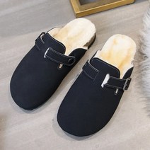 이제이슈즈 스웨이드 털 슬리퍼 보스턴B1