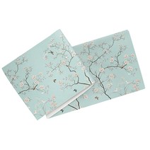 알럽홈 린넨 단색 꽃나무 테이블러너, 민트모란, 50 x 180 cm