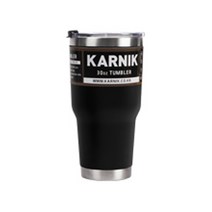 카르닉 이중진공 스테인리스 보온보냉 텀블러, 블랙, 900ml