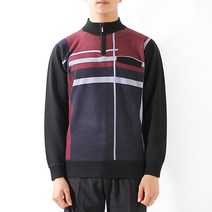 남성용 기능성 아웃도어 데일리 모던 집업 골프 니트A