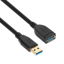 넷메이트 NM-UF310BKZ USB3.0 연장 AM-AF 케이블 블랙, 1개, 1m