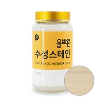 페인트인포 올바른 수성 스테인 500ml, 600 화이트