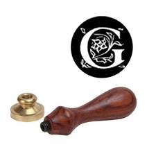 씰링 황동 인장, 알파벳 G, 1개