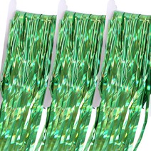 마켓에이 레이저 실크 홈파티 수술 커튼 1 x 3 m, 그린, 3개