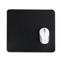 테드브라운 고퀄리티 가죽 마우스패드 소, 블랙, 1개