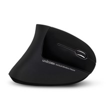 유니콘 버티컬 무선 마우스 FX-500B, BLACK
