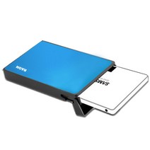 라온 외장하드 드라이브 케이스 12.4 x 8 cm HC-V200, 블루