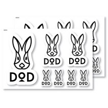 STEA 도플갱어 DOD 캠핑 로고 스티커 2p, DOD B타입