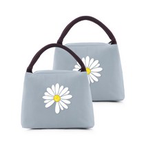 JHCompany 심플 데이지 보냉가방 2p, 그레이