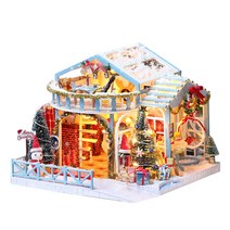 꼬미딜 DIY 미니어처하우스 2020-32 눈오는 밤 크리스마스 + 제작도구, 혼합색상