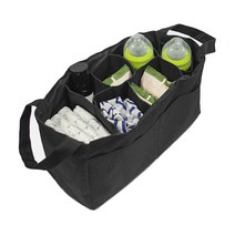 맘소니어 사이드포켓 기저귀 가방, 블랙