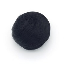 끌레오라미 승무원 올림머리 가채 S114 + U자핀, 가채(검정), 1세트