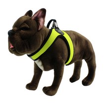 에어매쉬 이지워크 강아지 하네스 리드줄 세트 XL, 형광, 1개