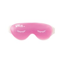 [눈찜질팩아이스젤눈냉찜질안대] 냉온 눈찜질팩 수면안대 핑크, 1개