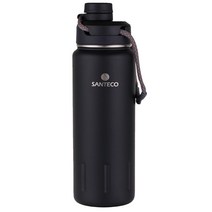 산테코 케이투 보온보냉병 U498, 카본블랙, 710ml