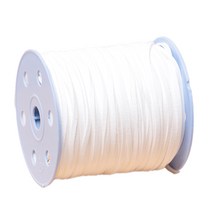 샤무드끈 3mm, 127 백색, 90m