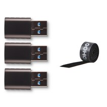 호후 C 타입 TO USB 3.2 A 변환 젠더 + 3P 벨크로 타이 50cm 세트