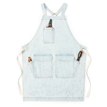Jeanerlor 빈티지 바리스타 데님 앞치마 J06 M, 혼합색상, 1개