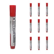 잘 지워지는 생잉크 마카, 빨강, 10개