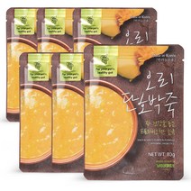 원더푸드 강아지 건강죽, 오리 단호박죽, 6개