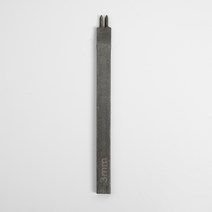 가죽 공예 다이아형 치즐 2날 3mm, 실버, 1개