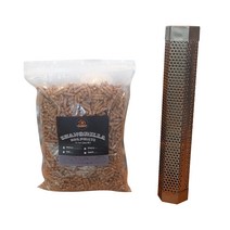 샹그릴라 BBQ 펠릿 월넛 호두나무 유러피안 히커리 2kg + 스모커 튜브 에이 플러스 304.8mm, 1세트