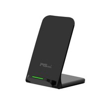 피스넷 무선 충전기 PISnet Q15W, 블랙, 1개