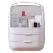 아이코닉하우스 도로시 스퀘어 화장품정리대 화이트 M, 1개