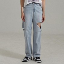 밀리언코르 여성용 커버밴드 롱 루즈 와이드 데님 CONA 9273