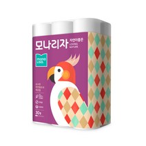 모나리자 천연펄프 자연이 좋은 3겹 화장지 30m, 30롤, 1팩