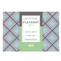 테이블위 PLACEMAT 다용도 종이 테이블 매트 6종 x 8p 세트, NO 2, 490 x 295 mm