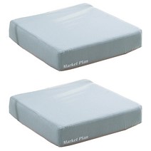 마켓플랜 고밀도 스펀지 방석 사각 5cm 2p