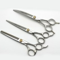 실버라인 국민 민가위 + 커브가위 + 숱가위 세트 18cm, 골드, 1세트