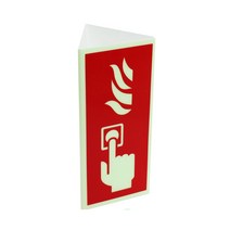 화이어폭스 스프링클러 수동조작함표지 적색, 1개