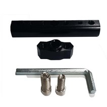 우리파파 오토바이 핸들 크로스바 멀티바 확장 브라켓 거치대, 블랙