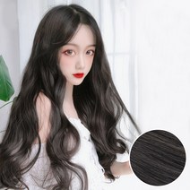 하이유니 웨이브 펌 붙임머리 헤어피스 50cm 3p, 브라운블랙, 1set