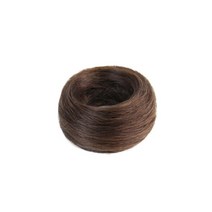 하이유니 스트레이트 똥머리 헤어밴드 부분 가발, 다크브라운, 1개