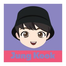 아이러브페인팅 TinyTAN DIY PAINTING 25 x 25 cm, Jung Kook