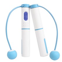 피티즘 2in1 디지털 멀티 줄넘기, 블루 + 화이트