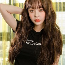 가발매니아 더썸 위그 블랑 푸드 통가발 하이소프트사 66cm, 초코브라운, 1개