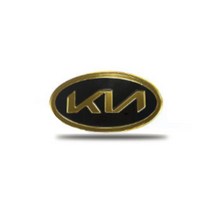카텍트 차량용 신형로고 엠블럼 혼캡, 골드블랙, 기아차 전차종