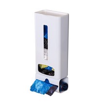 홈리빙 접착식 비닐봉투 정리함 화이트, 1개