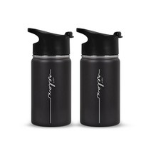 노마드 저스트 릴렉스 행잉 텀블러 2p, 블랙, 380ml