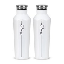 노마드 저스트 릴렉스 보틀 텀블러 2p, 화이트, 480ml
