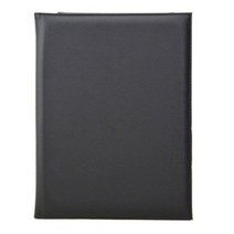 인조가죽 자석 클립보드 양면 결재판 폴더형, 블랙