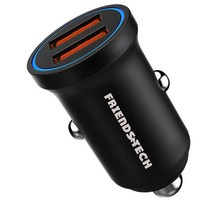 프렌즈테크 차량용 시거잭 USB 고속 충전기, 혼합색상
