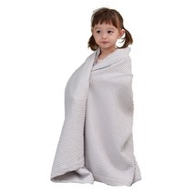 베베스미스 유아용 여름 모달 와플 블랭킷, 그레이