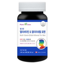 팜그린 멀티비타민 & 멀티미네랄 포맨, 90정, 1개