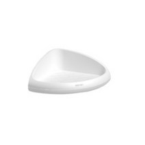 에버하우스 모던 라운드 삼각코너 선반, 화이트, 1개