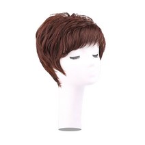 여성용 미라클 아이롱펌 전체가발, 내추럴 다크브라운(HB_04_02), 1개